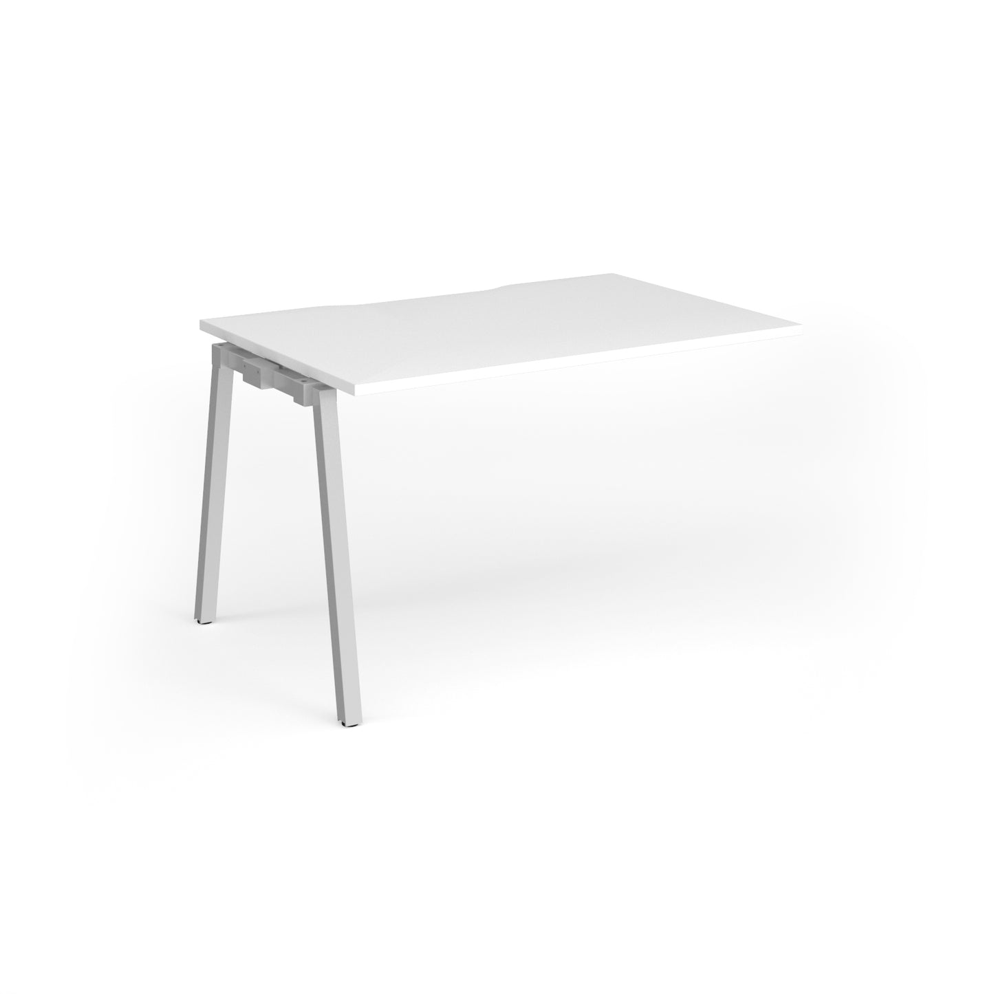 Connex Plus Angled Frame Single Add on Desk - ACO128-AB-S-WH