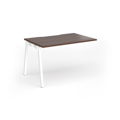 Connex Plus Angled Frame Single Add on Desk - ACO128-AB-WH-W