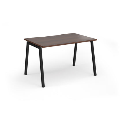 Connex Plus Angled Frame Single Desk - ACO128-K-W