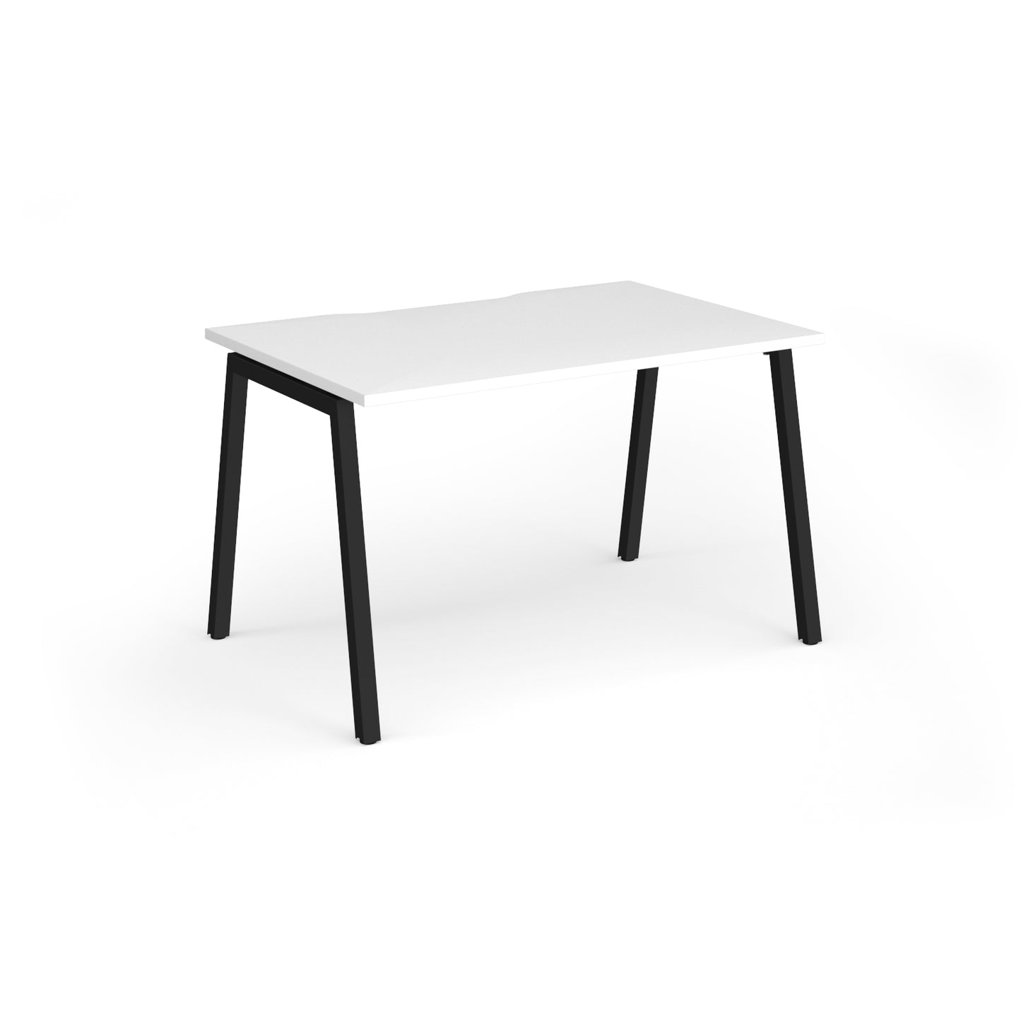 Connex Plus Angled Frame Single Desk - ACO128-K-WH