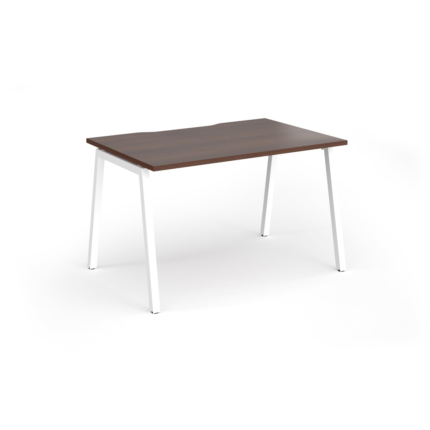 Connex Plus Angled Frame Single Desk - ACO128-WH-W