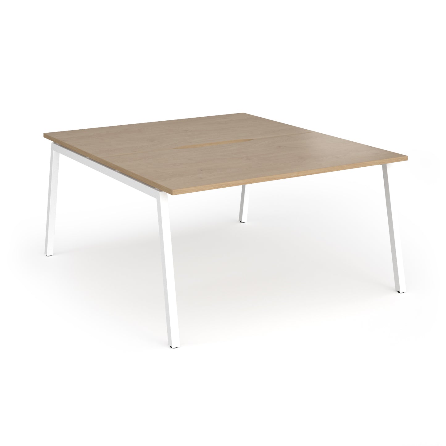 Connex Plus Angled Frame back to back desks 1600mm deep - ACO1416-WH-KO
