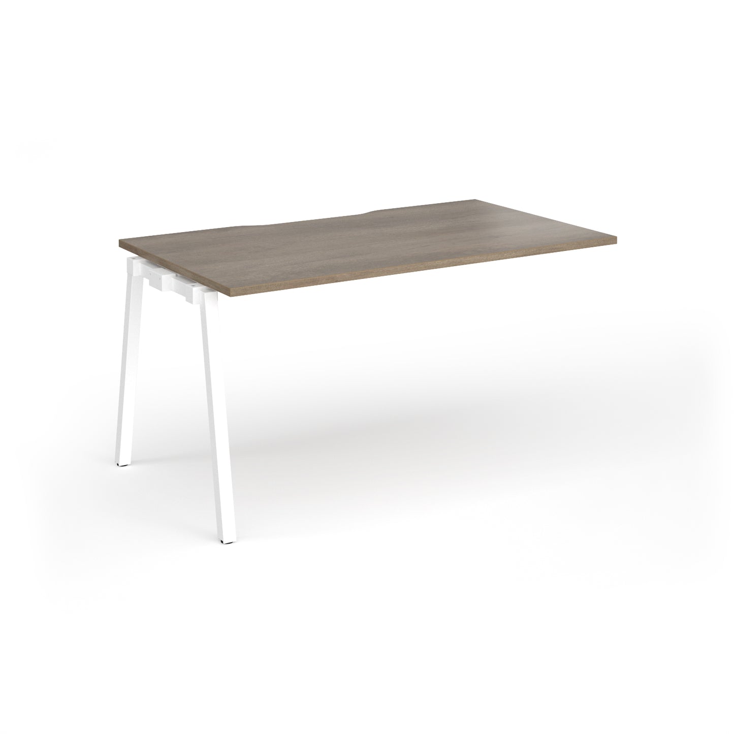 Connex Plus Angled Frame Single Add on Desk - ACO148-AB-WH-NO