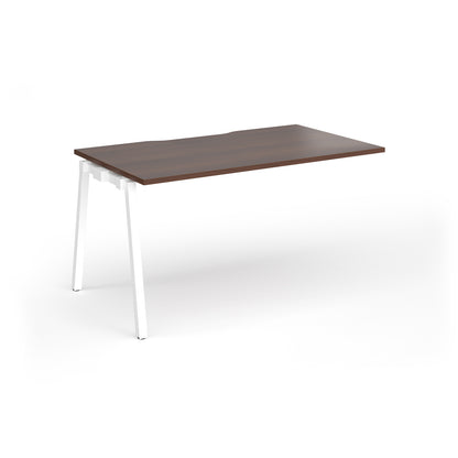 Connex Plus Angled Frame Single Add on Desk - ACO148-AB-WH-W