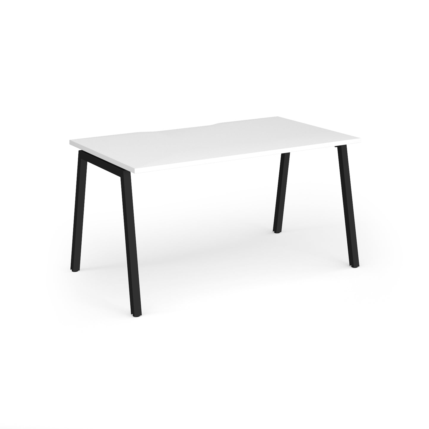 Connex Plus Angled Frame Single Desk - ACO148-K-WH
