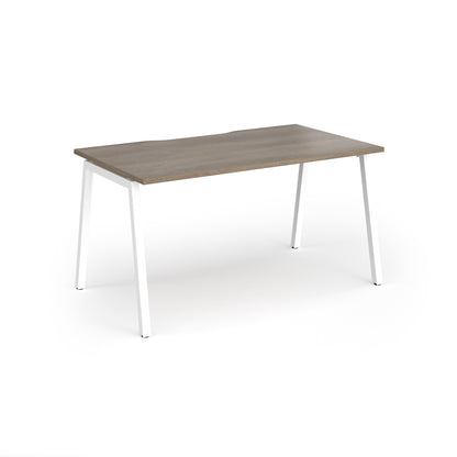 Connex Plus Angled Frame Single Desk - ACO148-WH-NO