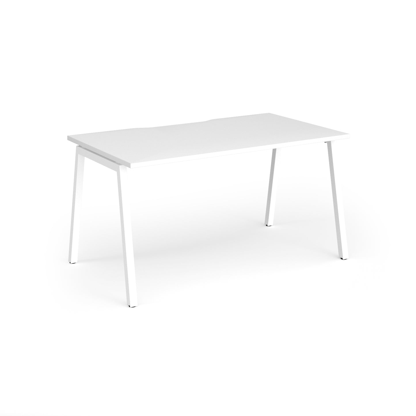 Connex Plus Angled Frame Single Desk - ACO148-WH-WH