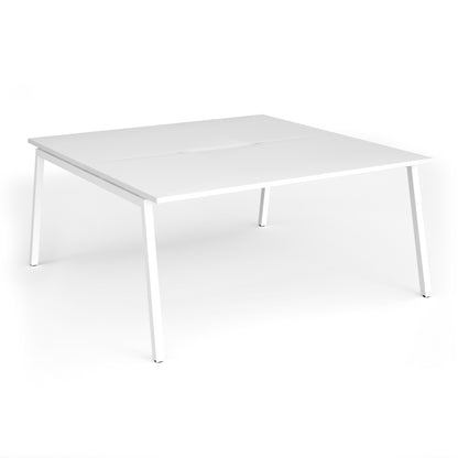 Connex Plus Angled Frame back to back desks 1600mm deep - ACO1616-WH-WH