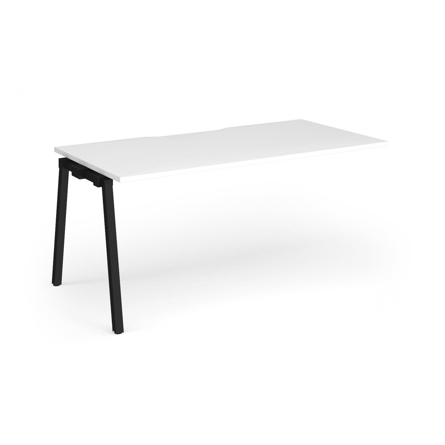 Connex Plus Angled Frame Single Add on Desk - ACO168-AB-K-WH