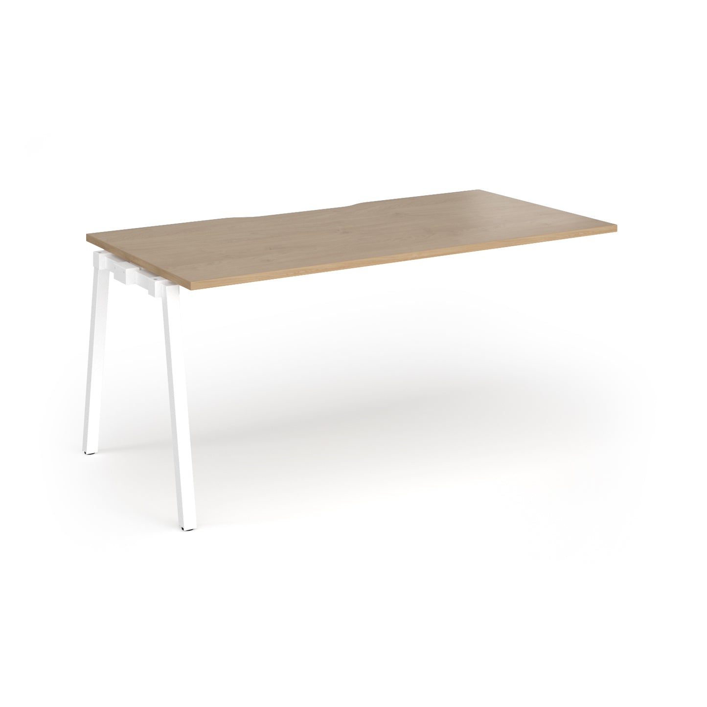 Connex Plus Angled Frame Single Add on Desk - ACO168-AB-WH-KO
