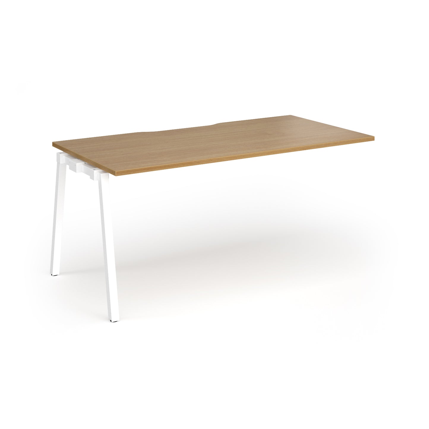 Connex Plus Angled Frame Single Add on Desk - ACO168-AB-WH-O