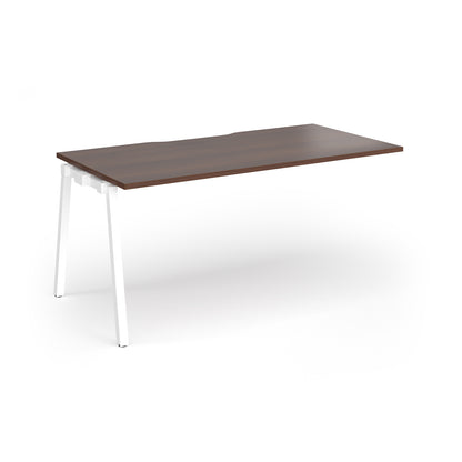 Connex Plus Angled Frame Single Add on Desk - ACO168-AB-WH-W