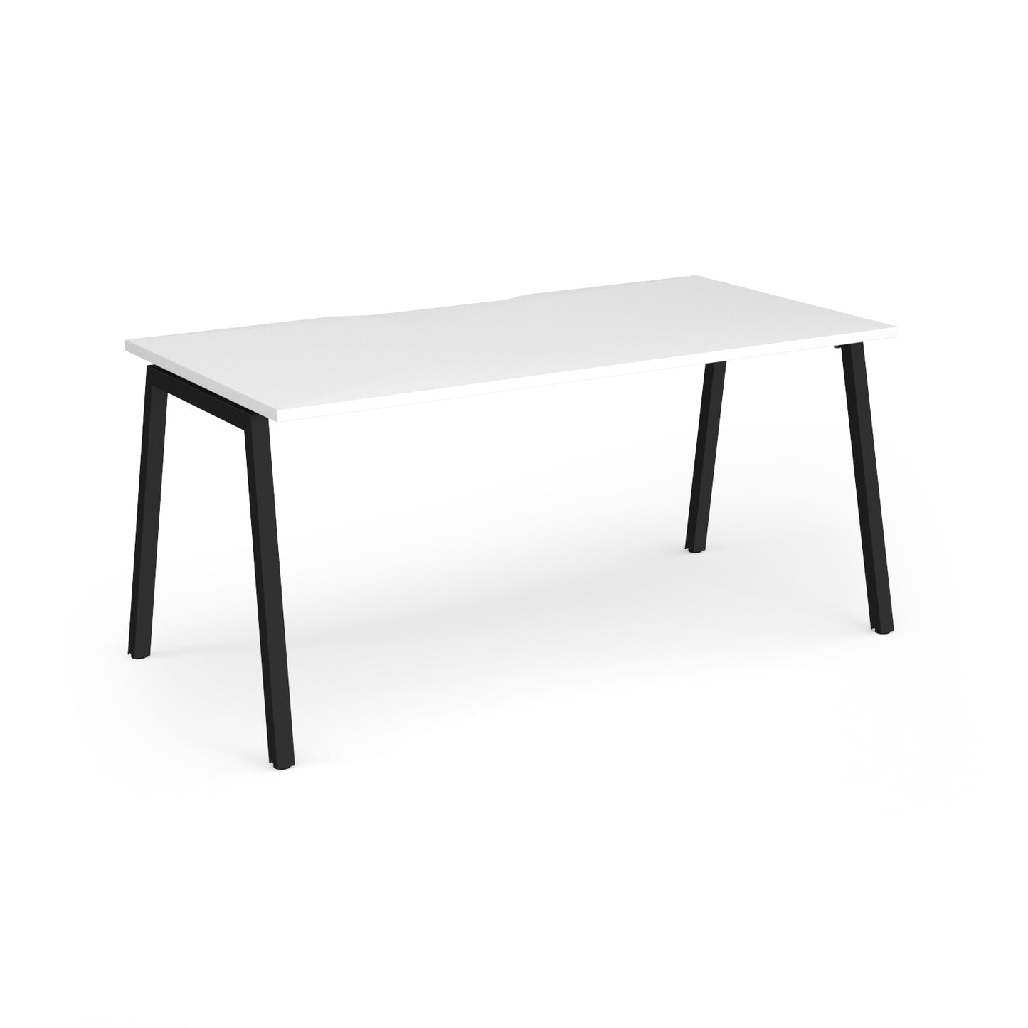 Connex Plus Angled Frame Single Desk - ACO168-K-WH