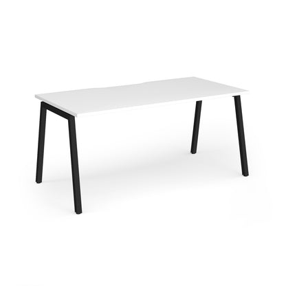 Connex Plus Angled Frame Single Desk - ACO168-K-WH