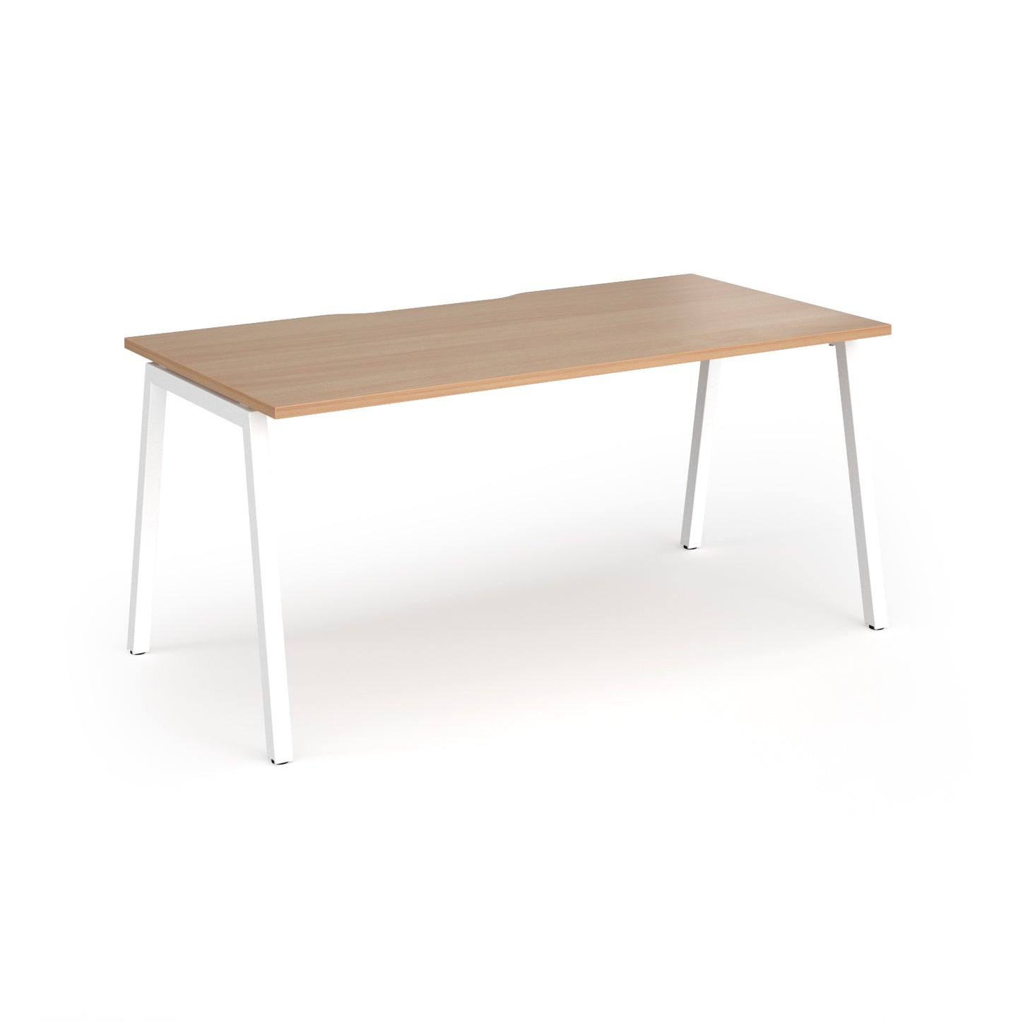 Connex Plus Angled Frame Single Desk - ACO168-WH-B