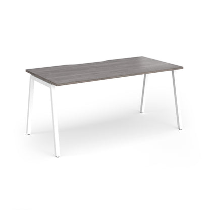 Connex Plus Angled Frame Single Desk - ACO168-WH-GO