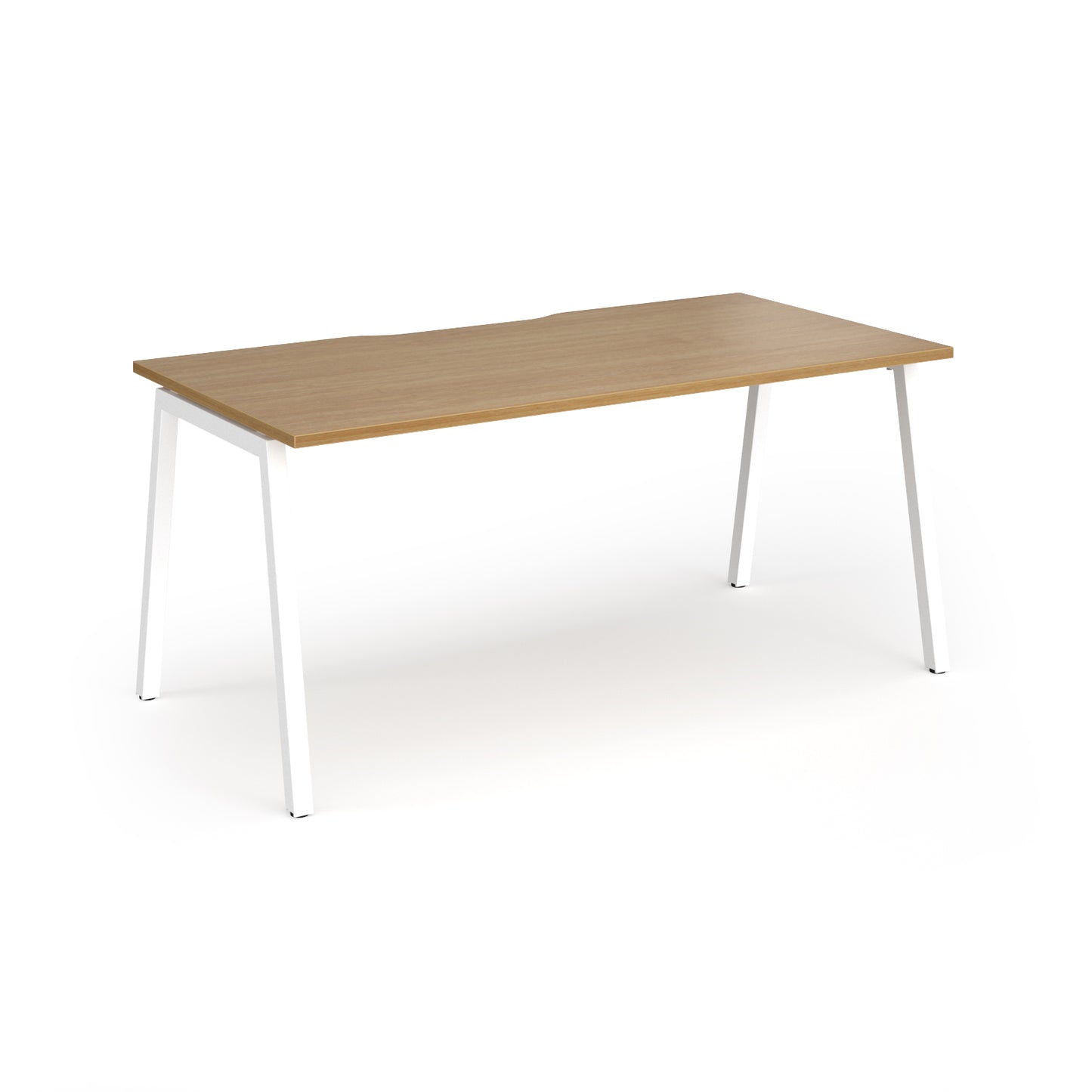 Connex Plus Angled Frame Single Desk - ACO168-WH-O