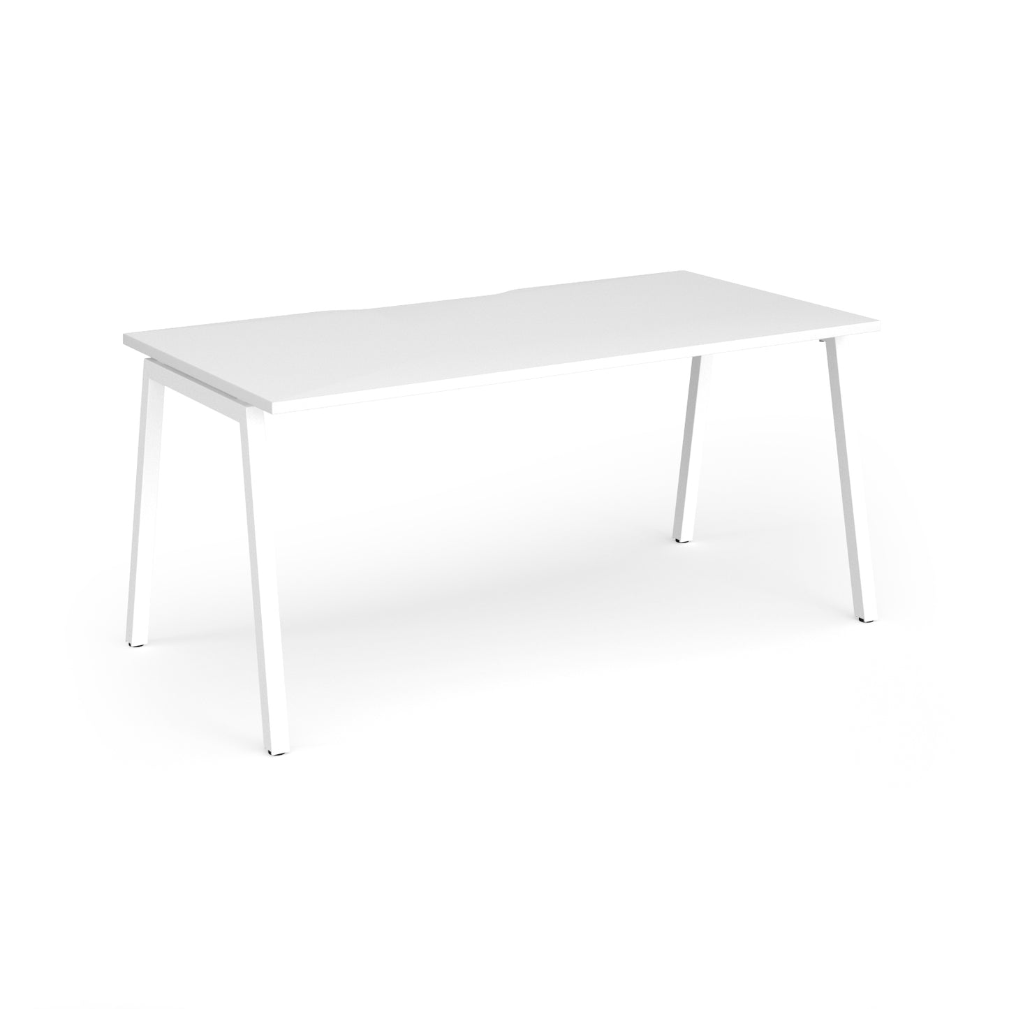 Connex Plus Angled Frame Single Desk - ACO168-WH-WH