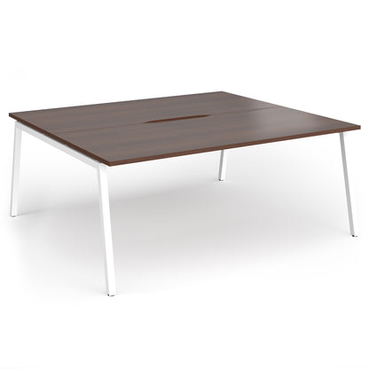 Connex Plus Angled Frame back to back desks 1600mm deep - ACO1816-WH-W