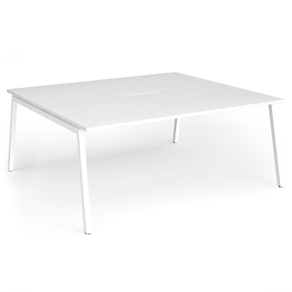 Connex Plus Angled Frame back to back desks 1600mm deep - ACO1816-WH-WH