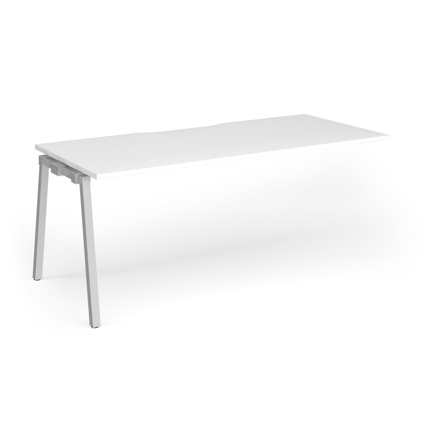Connex Plus Angled Frame Single Add on Desk - ACO188-AB-S-WH