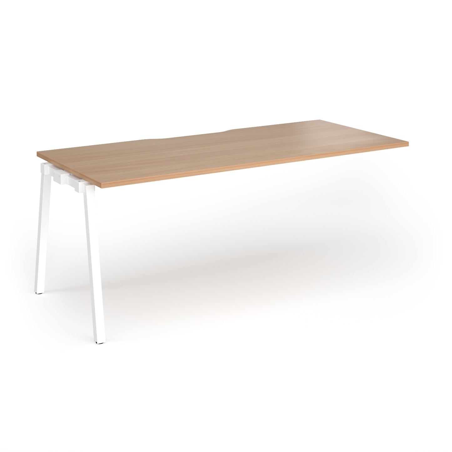 Connex Plus Angled Frame Single Add on Desk - ACO188-AB-WH-B