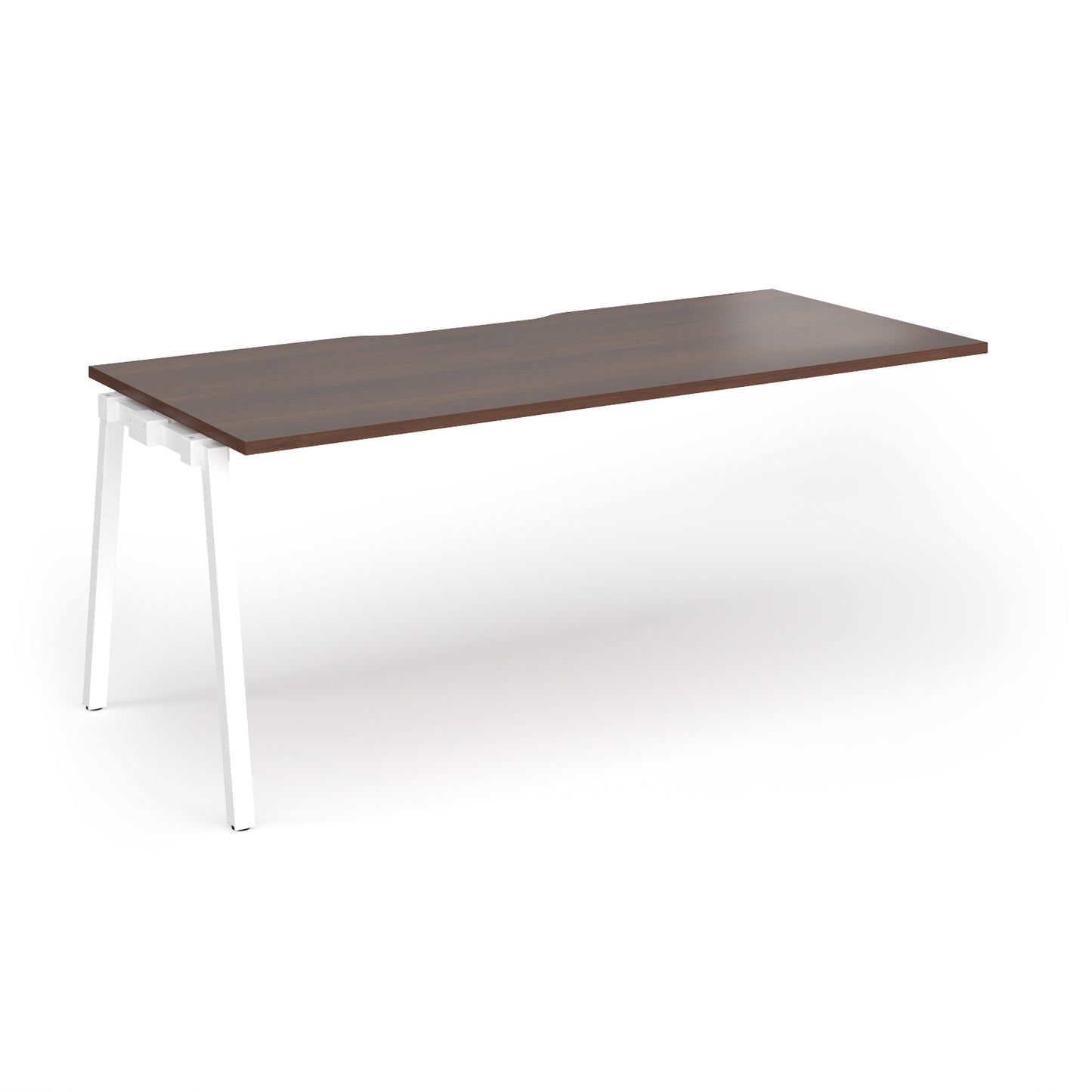 Connex Plus Angled Frame Single Add on Desk - ACO188-AB-WH-W