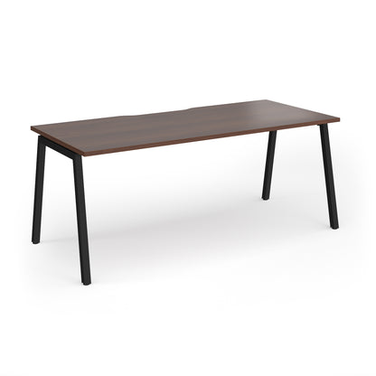 Connex Plus Angled Frame Single Desk - ACO188-K-W