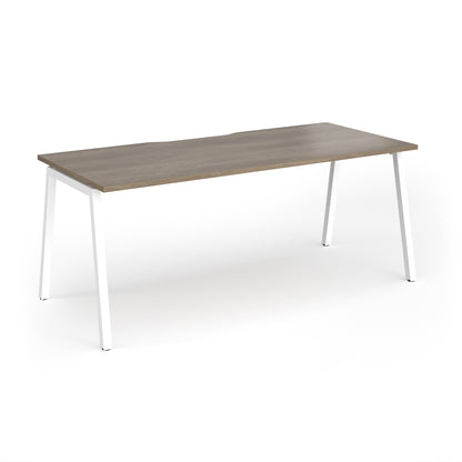 Connex Plus Angled Frame Single Desk - ACO188-WH-NO