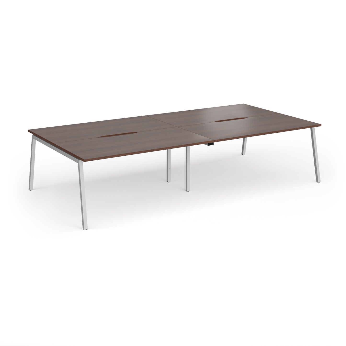 Connex Plus Angled Frame Double Back to Back Desks - ACO3216-S-W