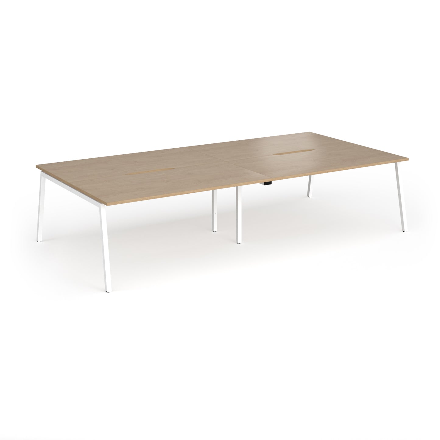 Connex Plus Angled Frame Double Back to Back Desks - ACO3216-WH-KO