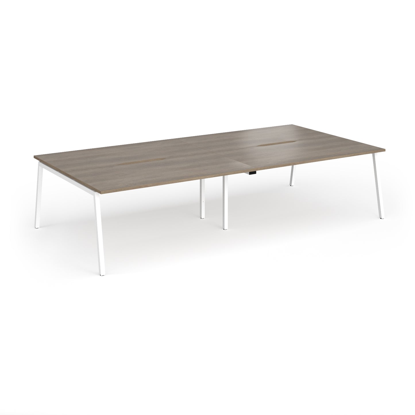 Connex Plus Angled Frame Double Back to Back Desks - ACO3216-WH-NO
