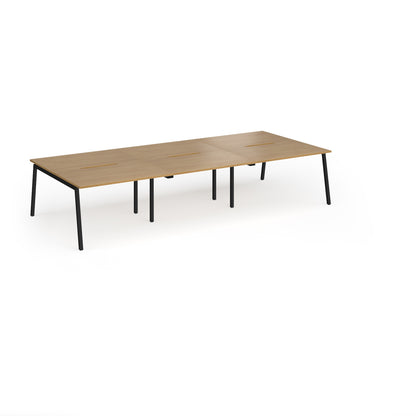 Connex Plus Angled Frame Triple Back to Back Desks - ACO3616-K-O
