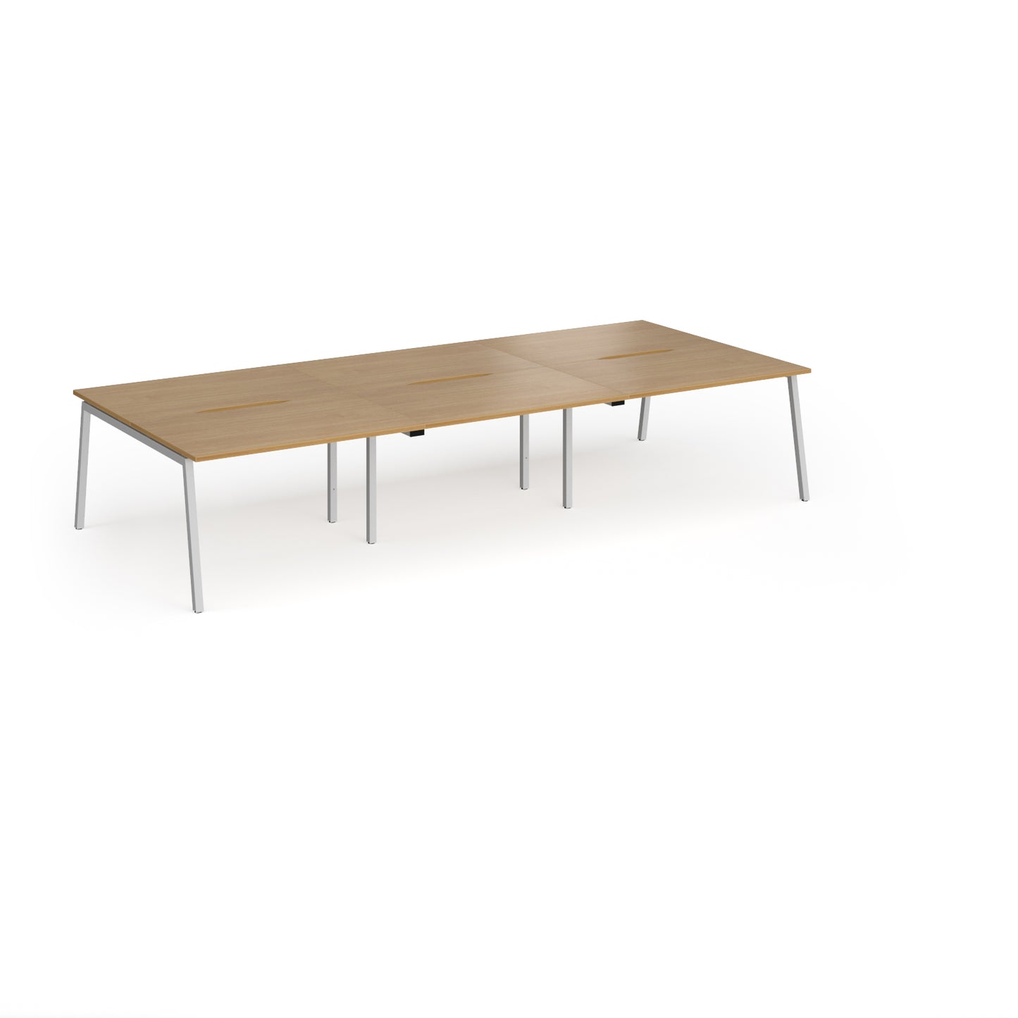 Connex Plus Angled Frame Triple Back to Back Desks - ACO3616-S-O