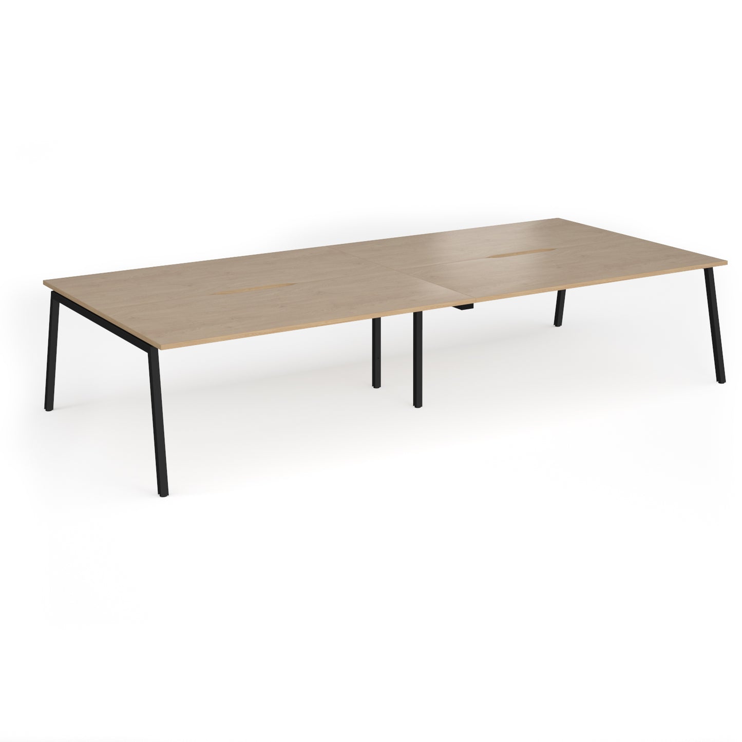Connex Plus Angled Frame Double Back to Back Desks - ACO36L16-K-KO