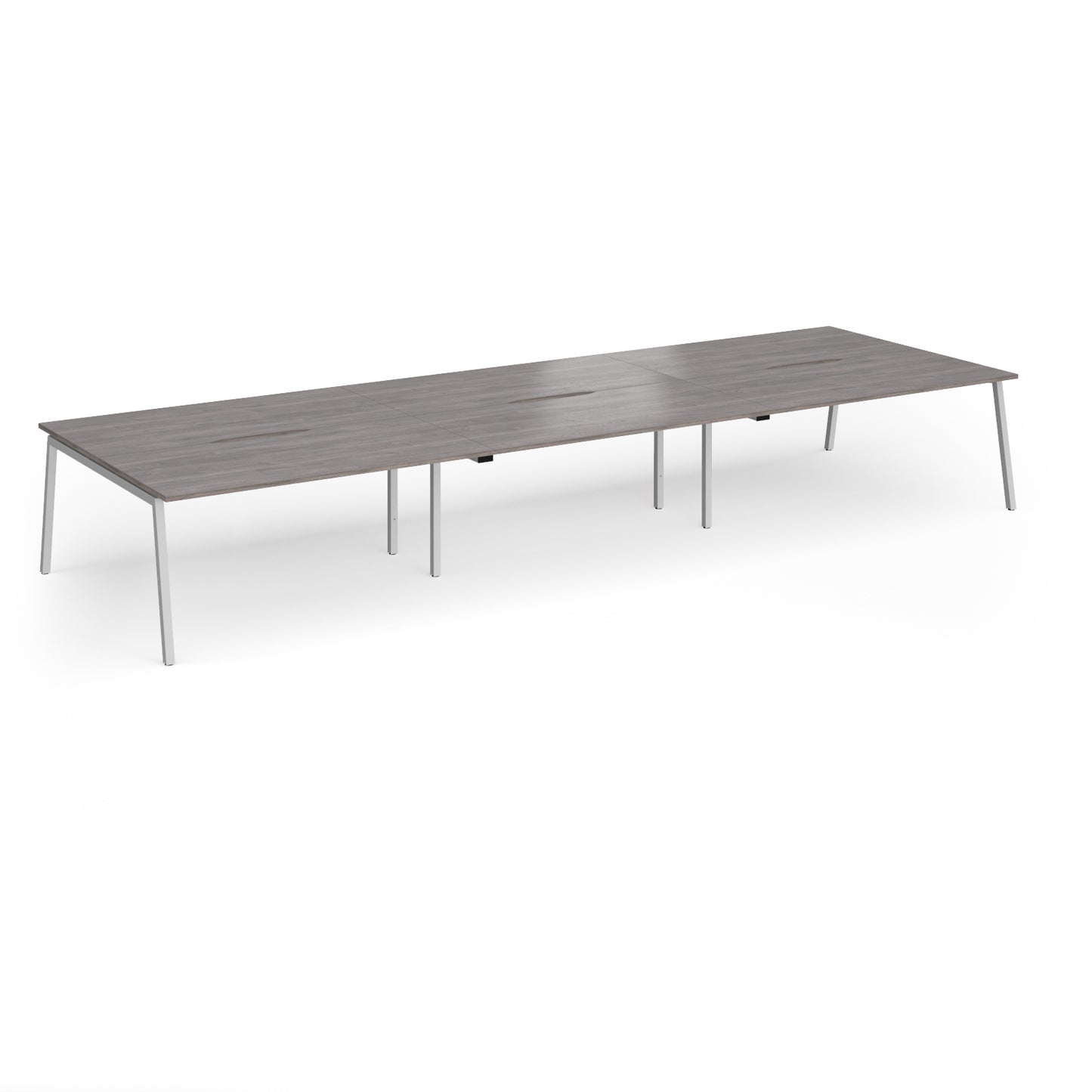 Connex Plus Angled Frame Triple Back to Back Desks - ACO4816-S-GO