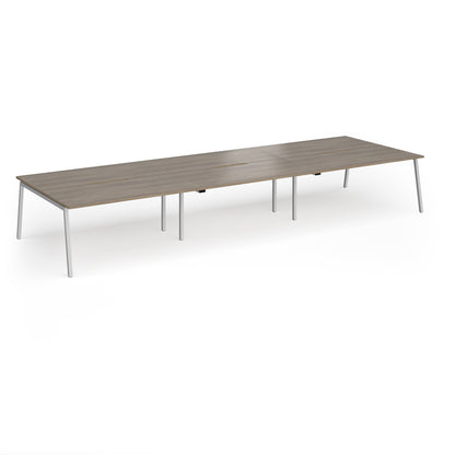 Connex Plus Angled Frame Triple Back to Back Desks - ACO4816-S-NO