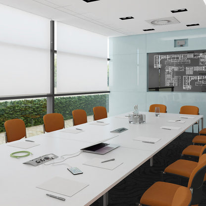 Adapt square power ready boardroom table