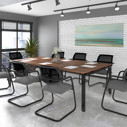 Adapt square power ready boardroom table