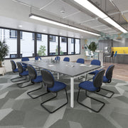 Adapt rectangular power ready boardroom table