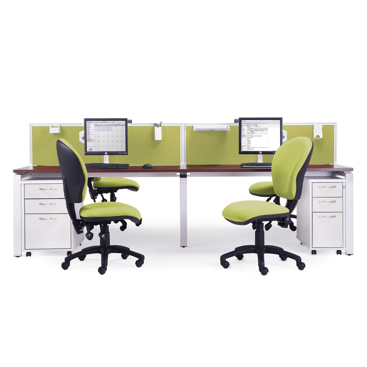 4 Persons - Adapt double back to back desks 1200mm deep