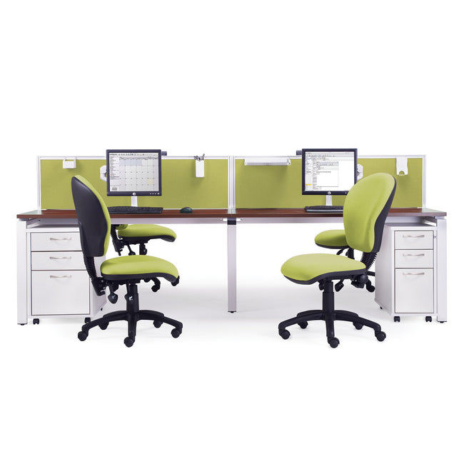 6 Persons - Adapt triple back to back desk 1600mm deep