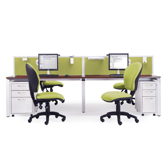 4 Persons - Adapt double back to back desks 1600mm deep