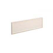 Straight glazed desktop screen with aluminium frame