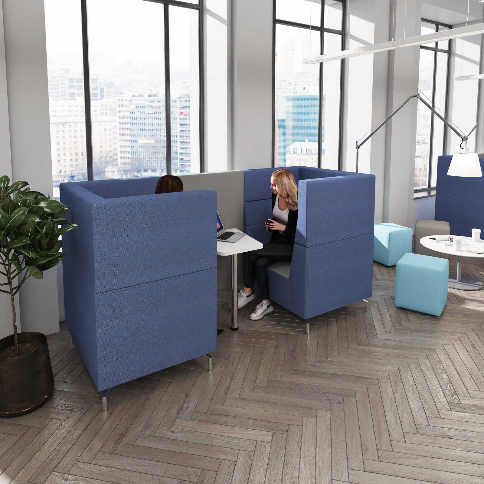 Alban Pod private meeting booth