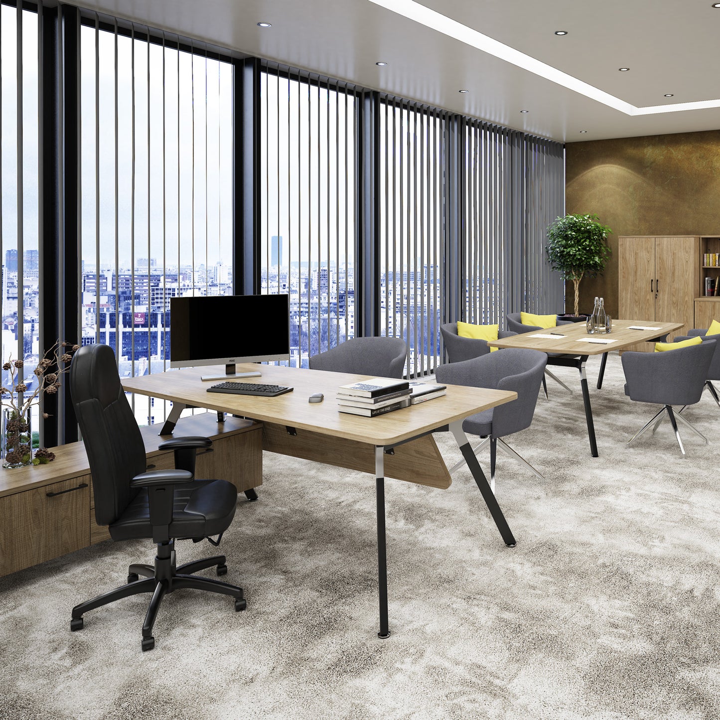 Anson executive rectangular table