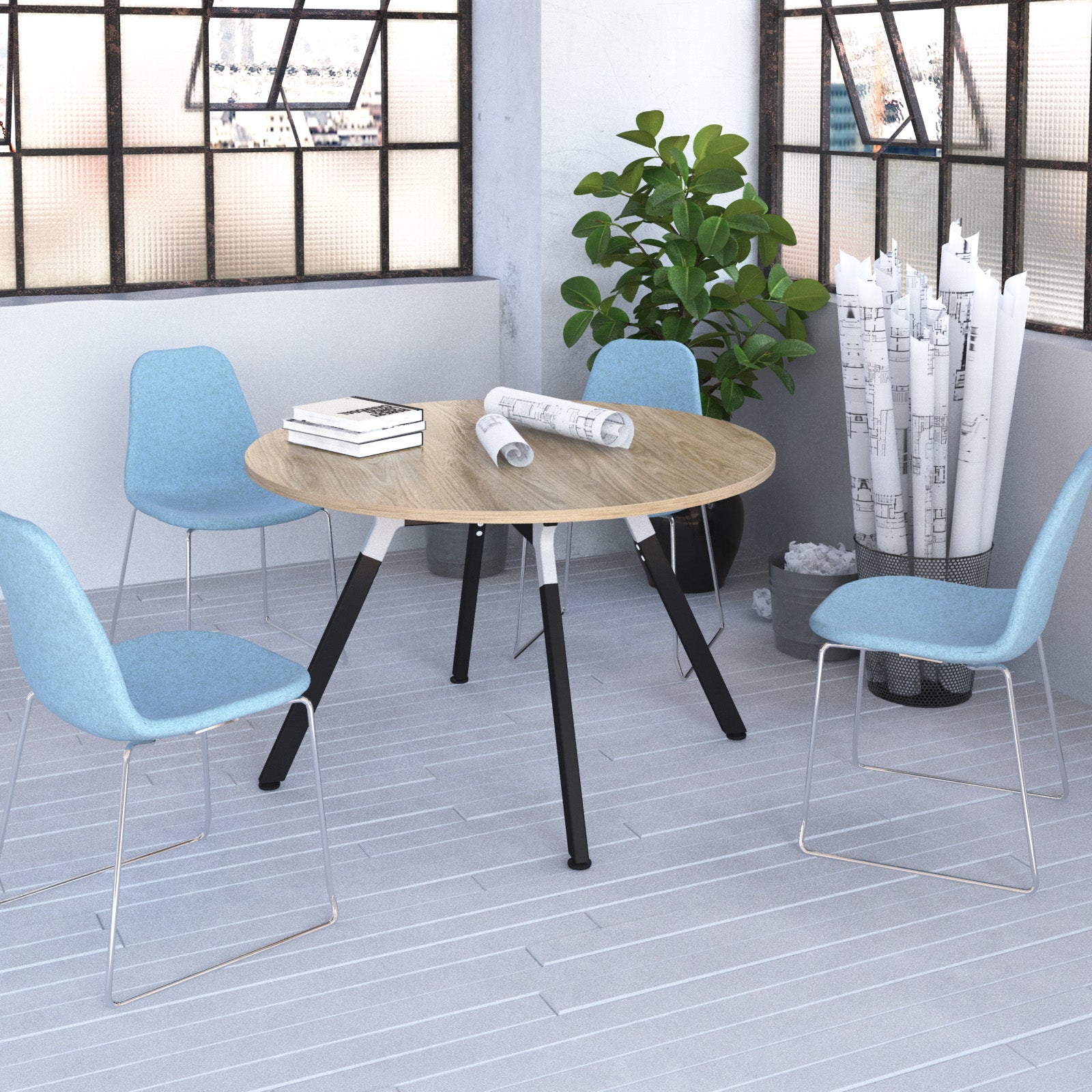 Anson executive rectangular table