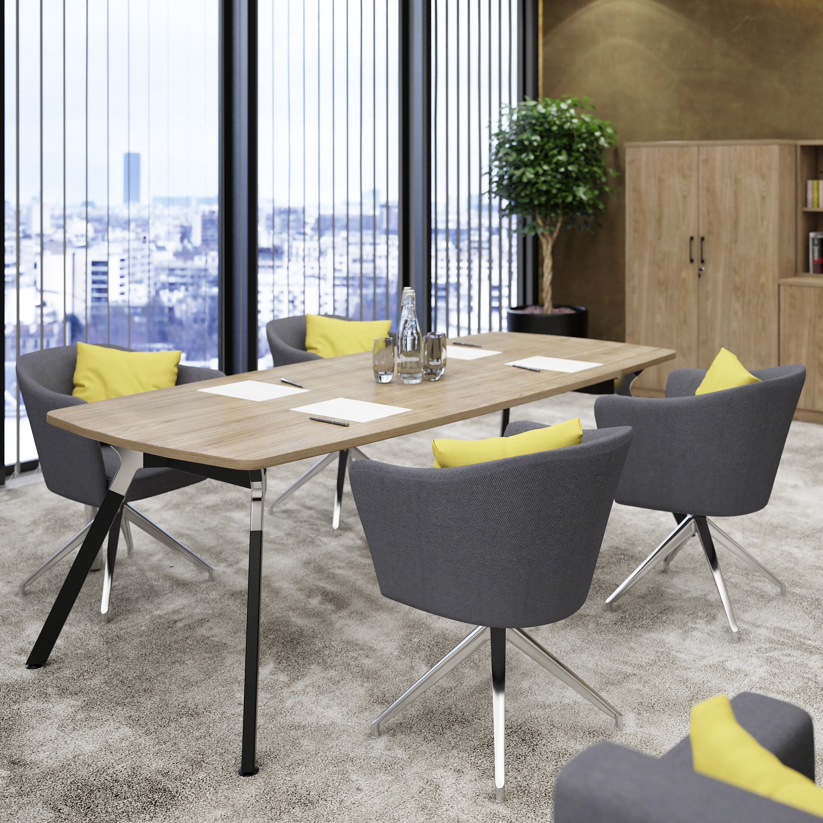 Anson executive rectangular table