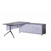 Nero Premium L-Shaped Executive Desk with Integrated Storage Return (2.15m)