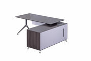 Nero Premium L-Shaped Executive Desk with Integrated Storage Return (2.15m)